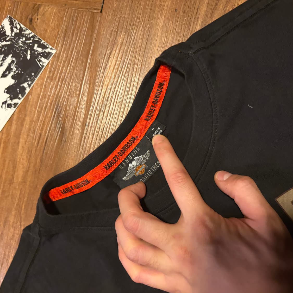 HARLEY DAVIDSON 빈티지 로고 프린팅 티셔츠 상품이미지3