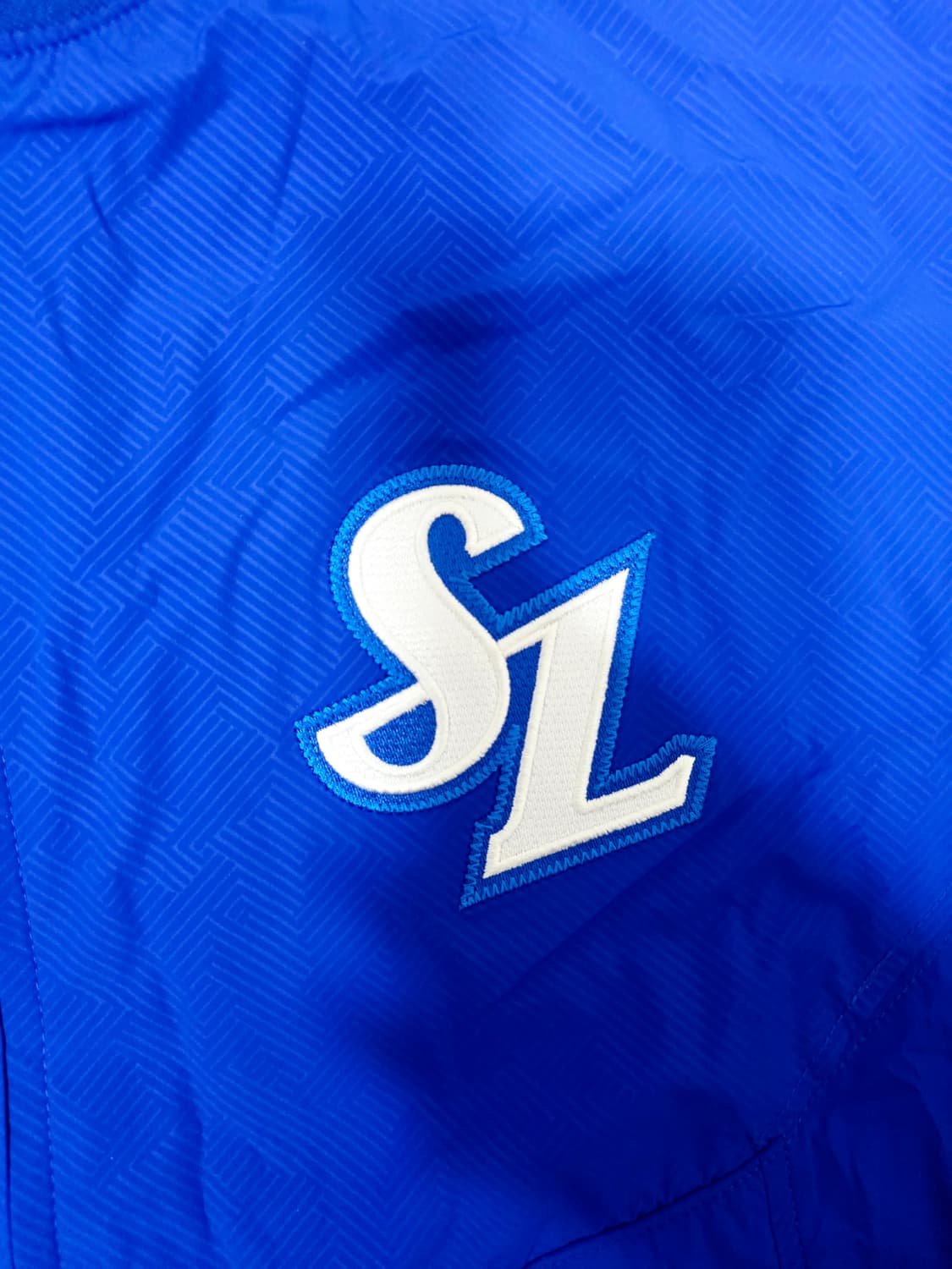 [삼성라이온즈] 희귀 '선수용 스타일' SL 로고 브이넥 아노락 바람막이 상품이미지3