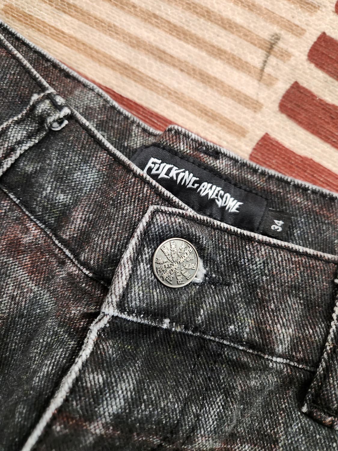 퍼킹어썸 플레이드 쇼츠 반바지 (34 size) 상품이미지2