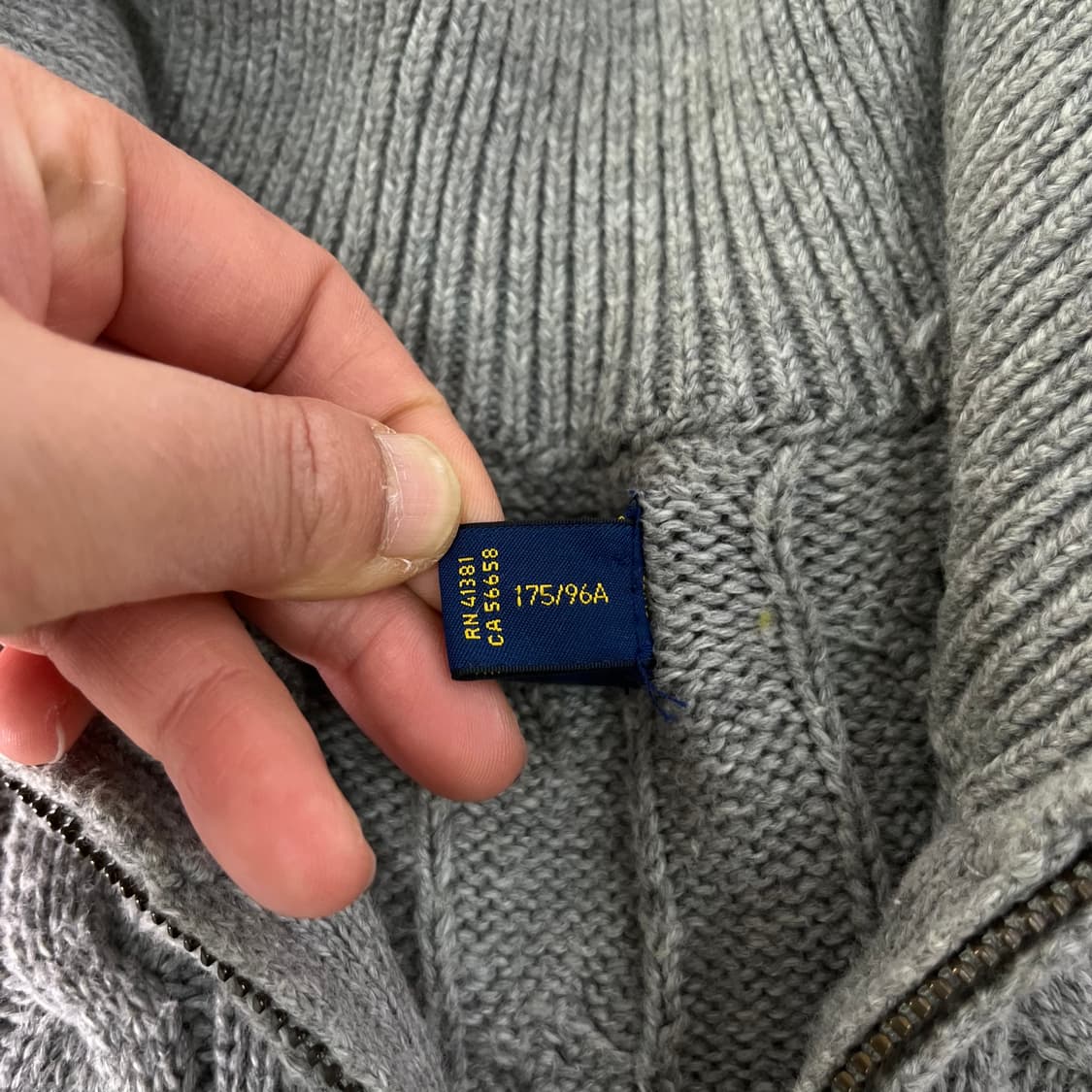 95 폴로랄프로렌 꽈배기 반집업 니트 상품이미지4