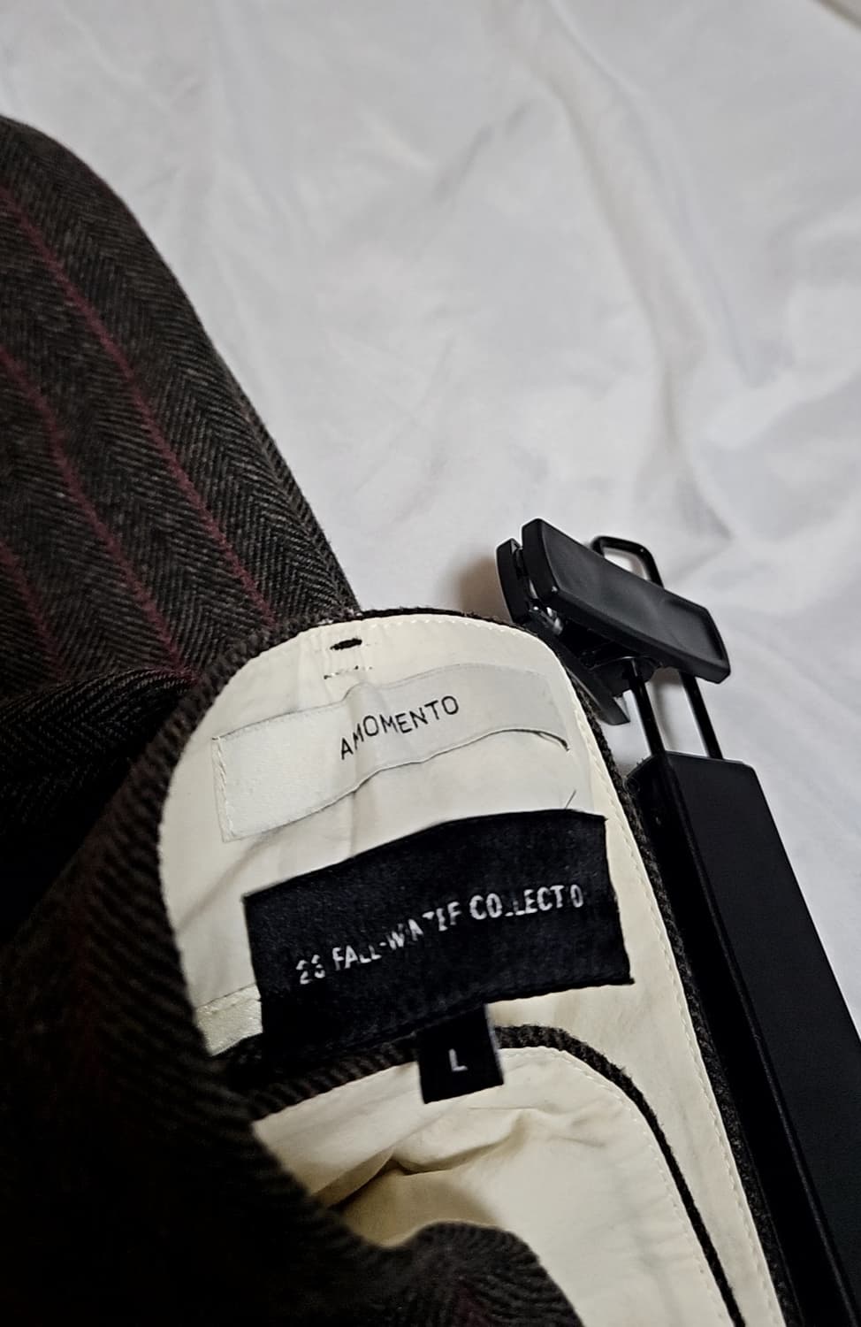 아모멘토 23FW 울 마틴 스트라이프 셋업 판매 상품이미지7