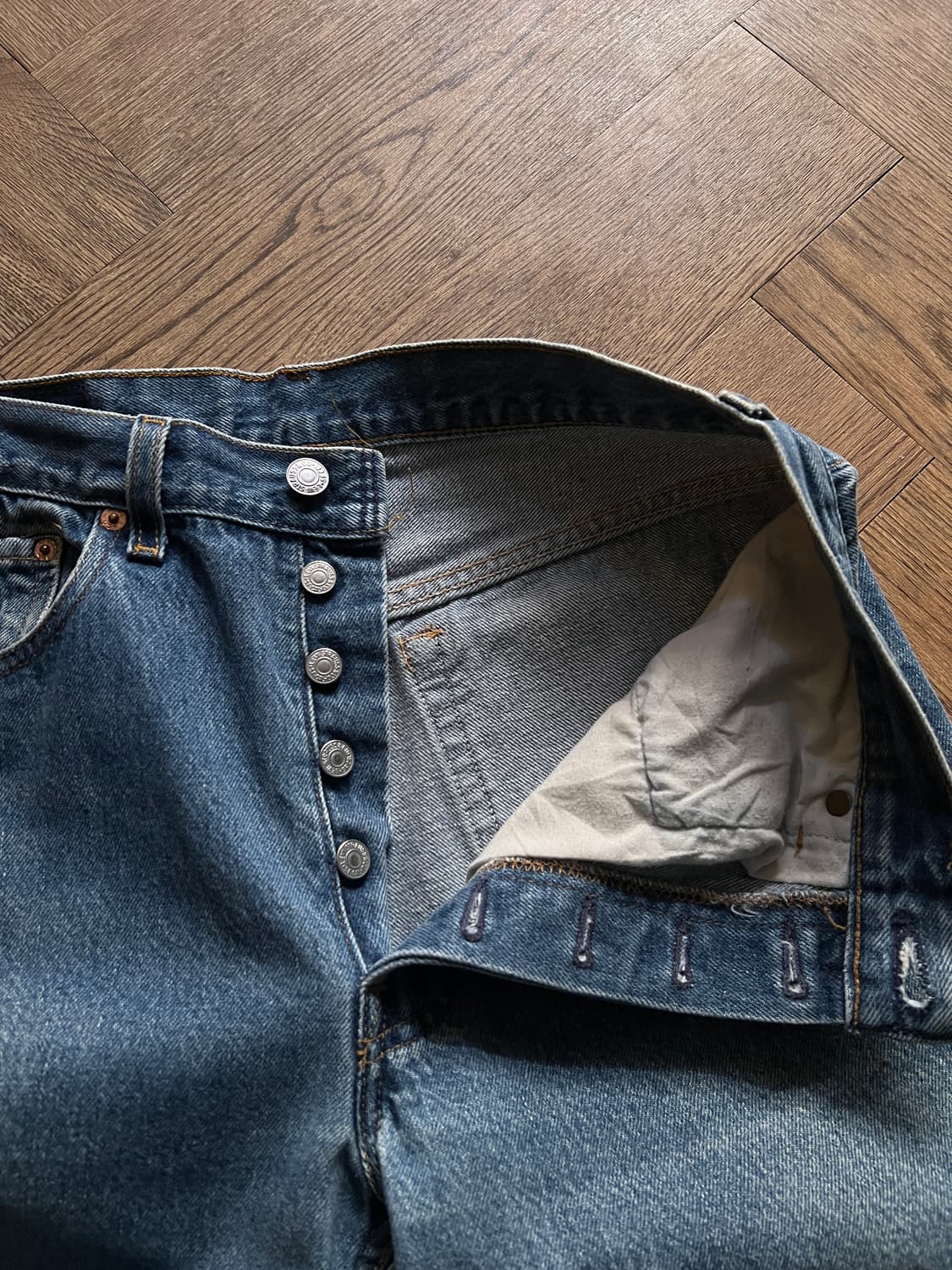 [32]00's 리바이스 501XX 발렌시아제 555팩토리 데님 팬츠 상품이미지3