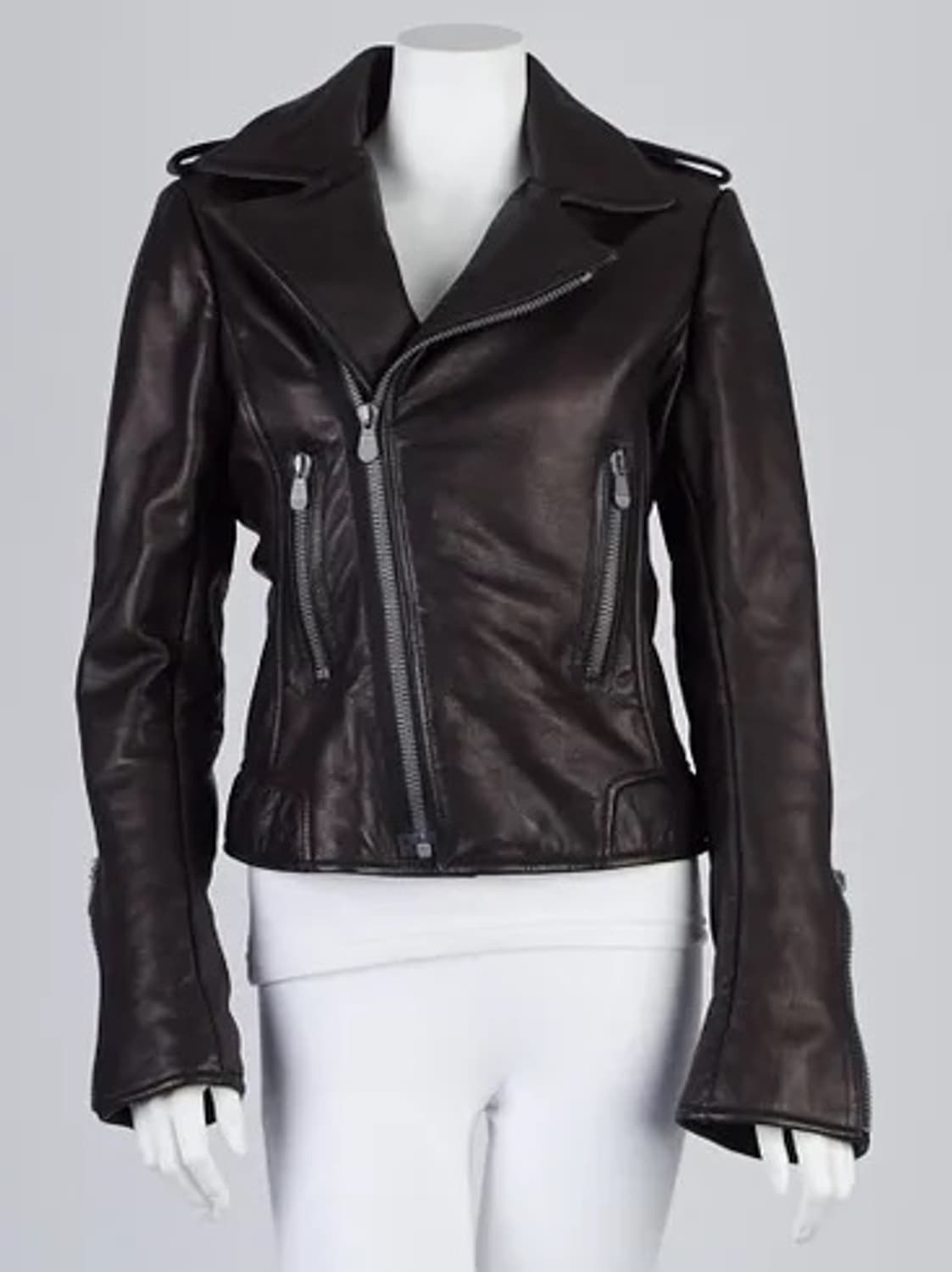 발렌시아가 램스킨 레더자켓 36 상품이미지1