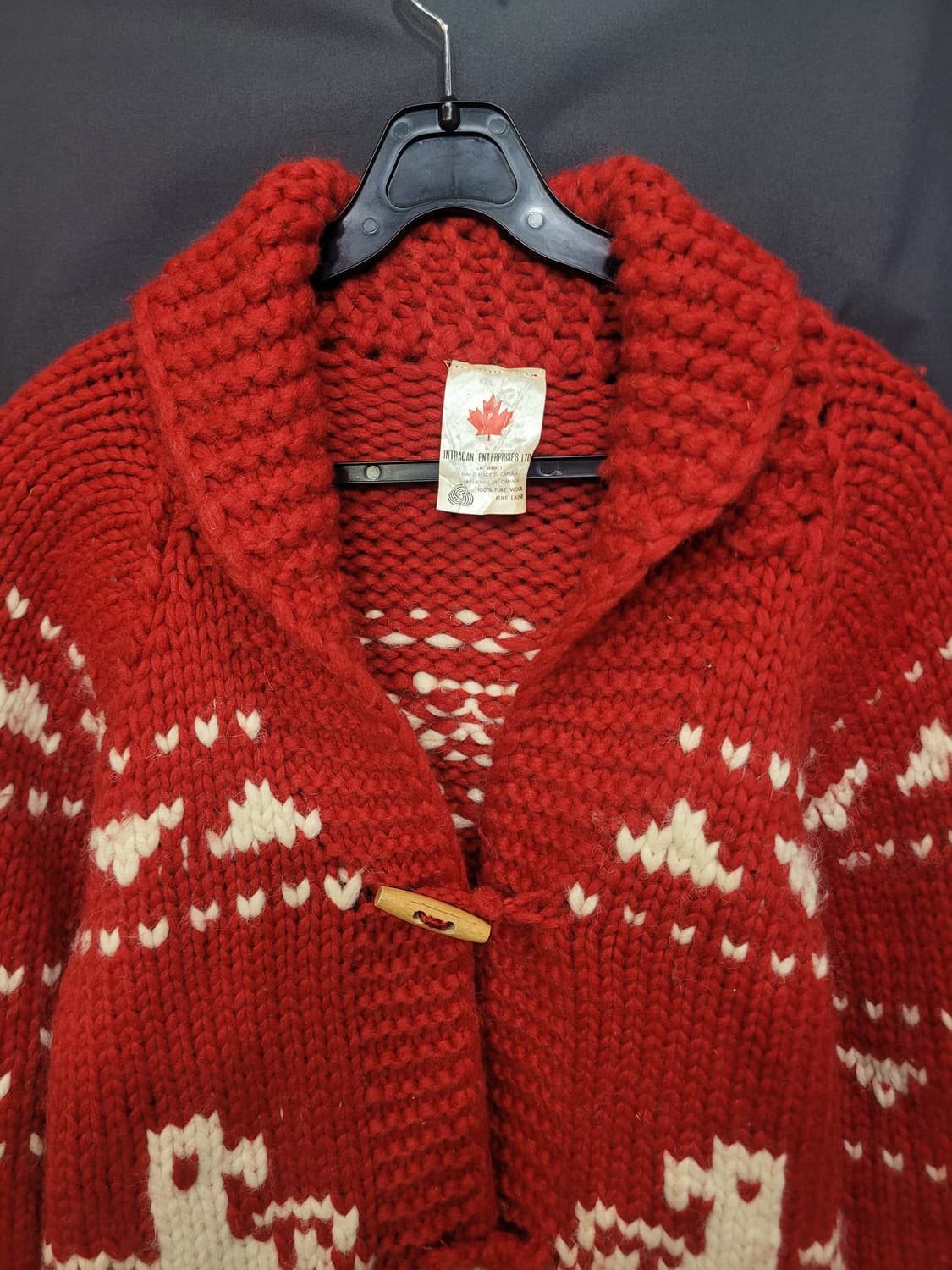 캐나다 코위찬 헤비울 스웨터 여성용 희귀템 상품이미지2