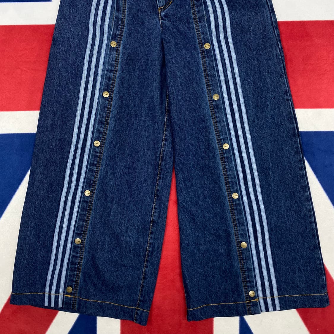 아디다스 x아이비파크 와이드데님 스냅팬츠 여성M 상품이미지3