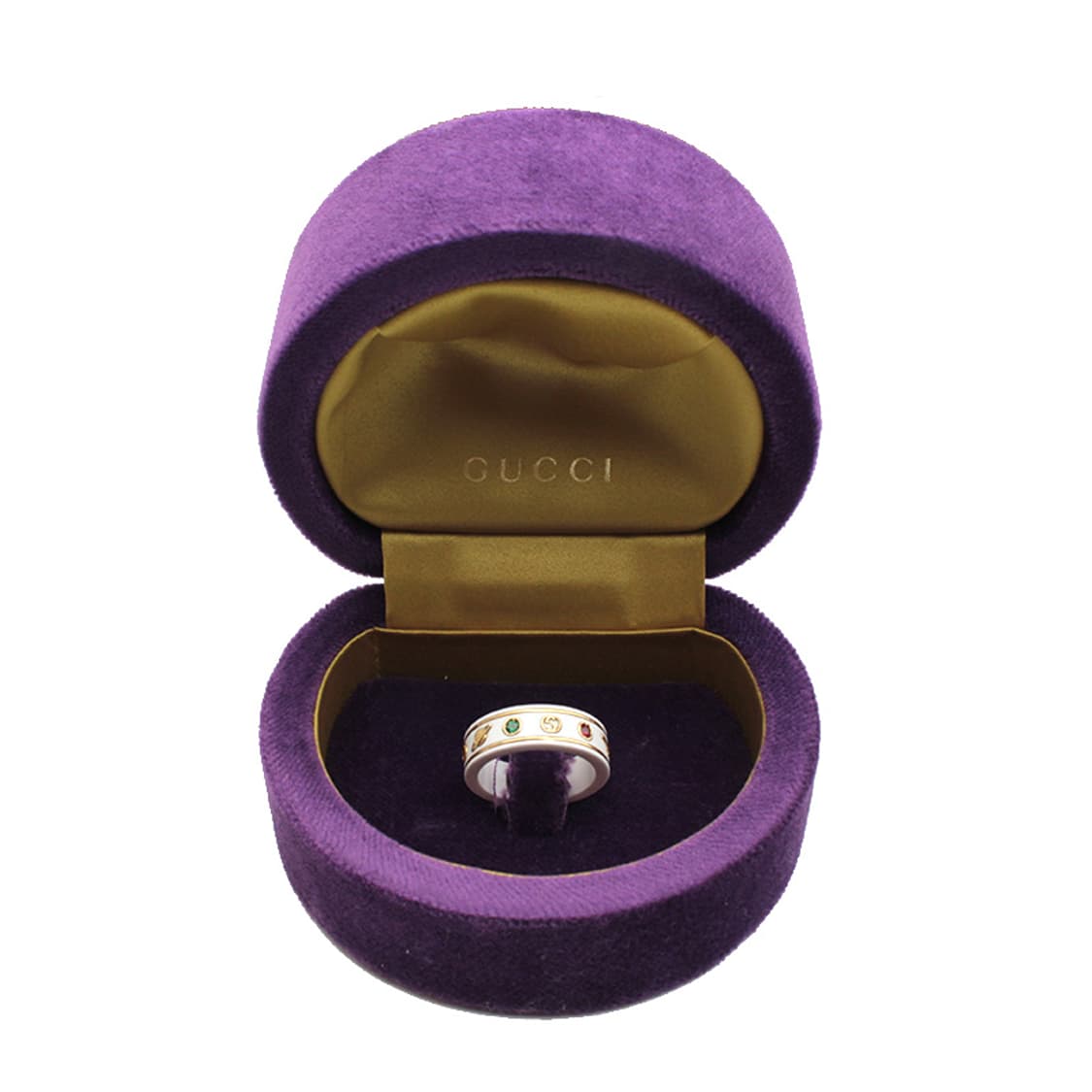 구찌 화이트 세라믹 아이콘 반지 750골드 국내 17호 상품이미지5