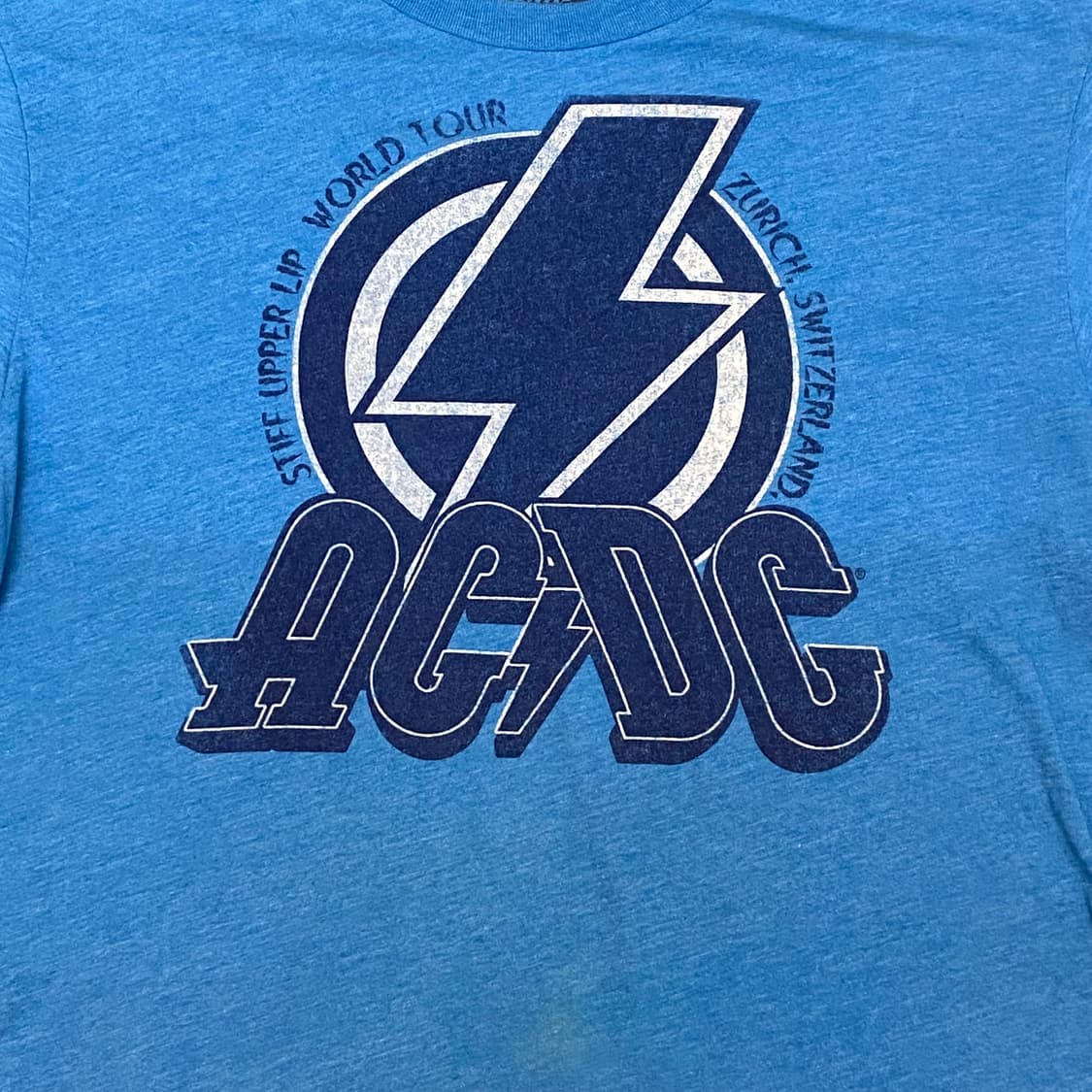 미국 빈티지 AC/DC 프린팅 투어티 락티셔츠 반팔티 상품이미지2