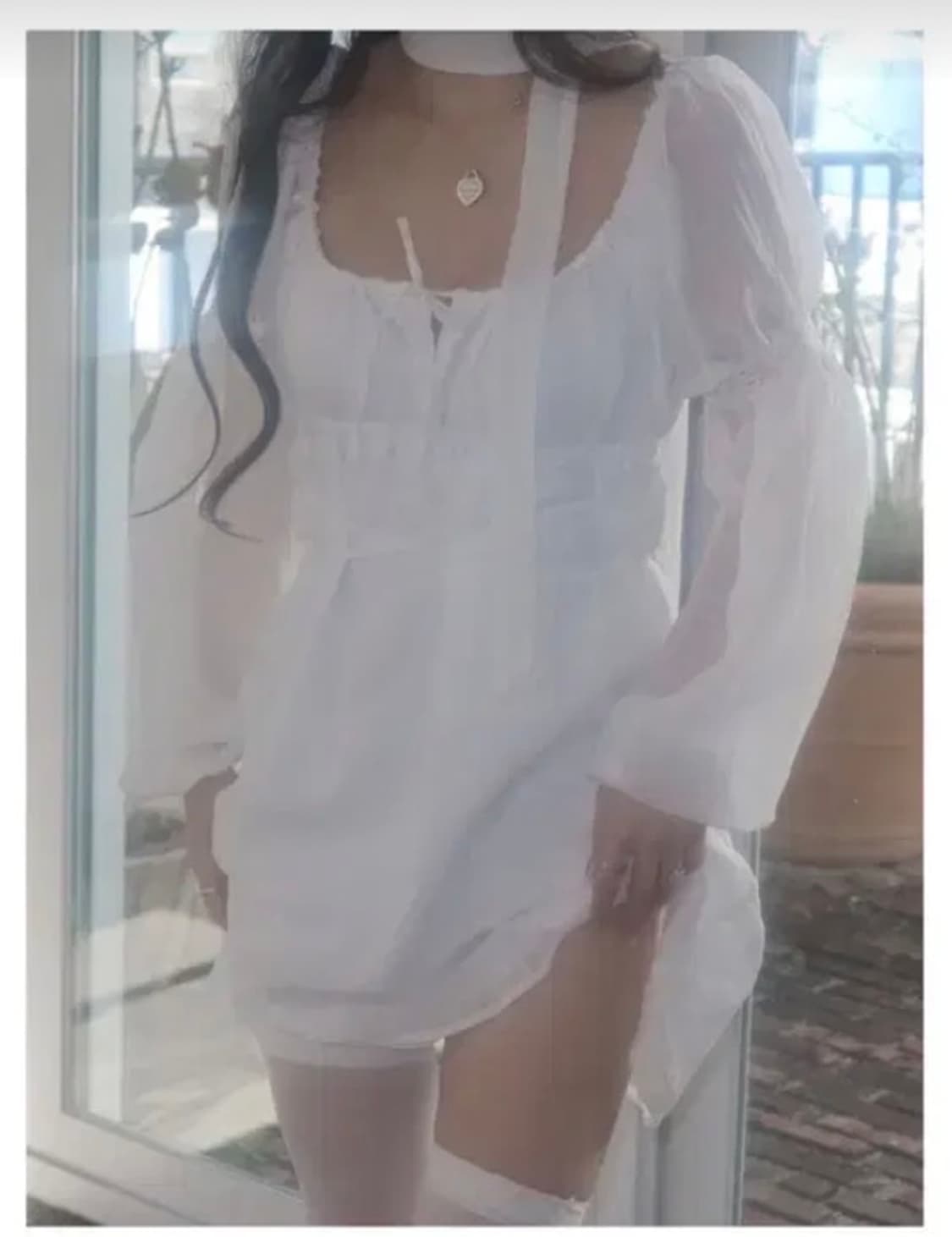 (구함) 엔젤넘버555 엔넘파 로맨틱 레이스 드레스 원피스 상품이미지1