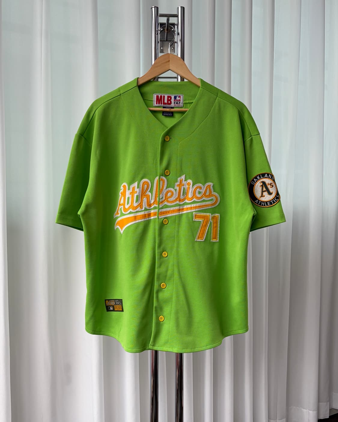 [XL]MLB 올드 오클랜드 애슬레틱스 베이스볼 져지 유니폼 상품이미지2