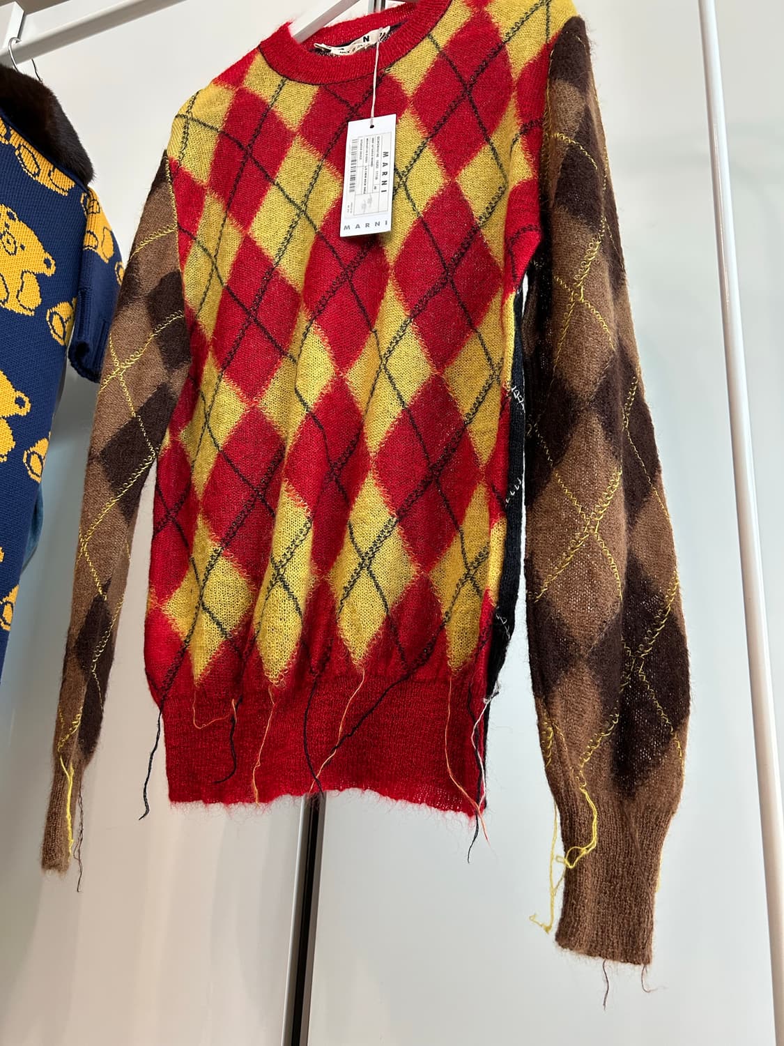 마르니 프레이드 아가일 니트 풀오버 상품이미지4