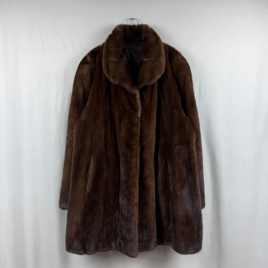 (A급) NAFA 밍크 북미 미디 코트 브라운 상품이미지2