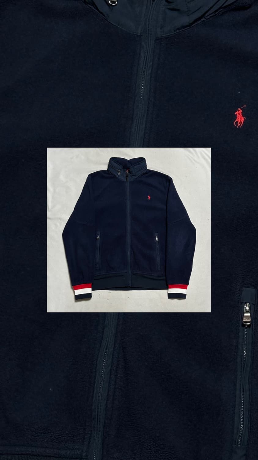 폴로랄프로렌 네이비 플리스 자켓 상품이미지1