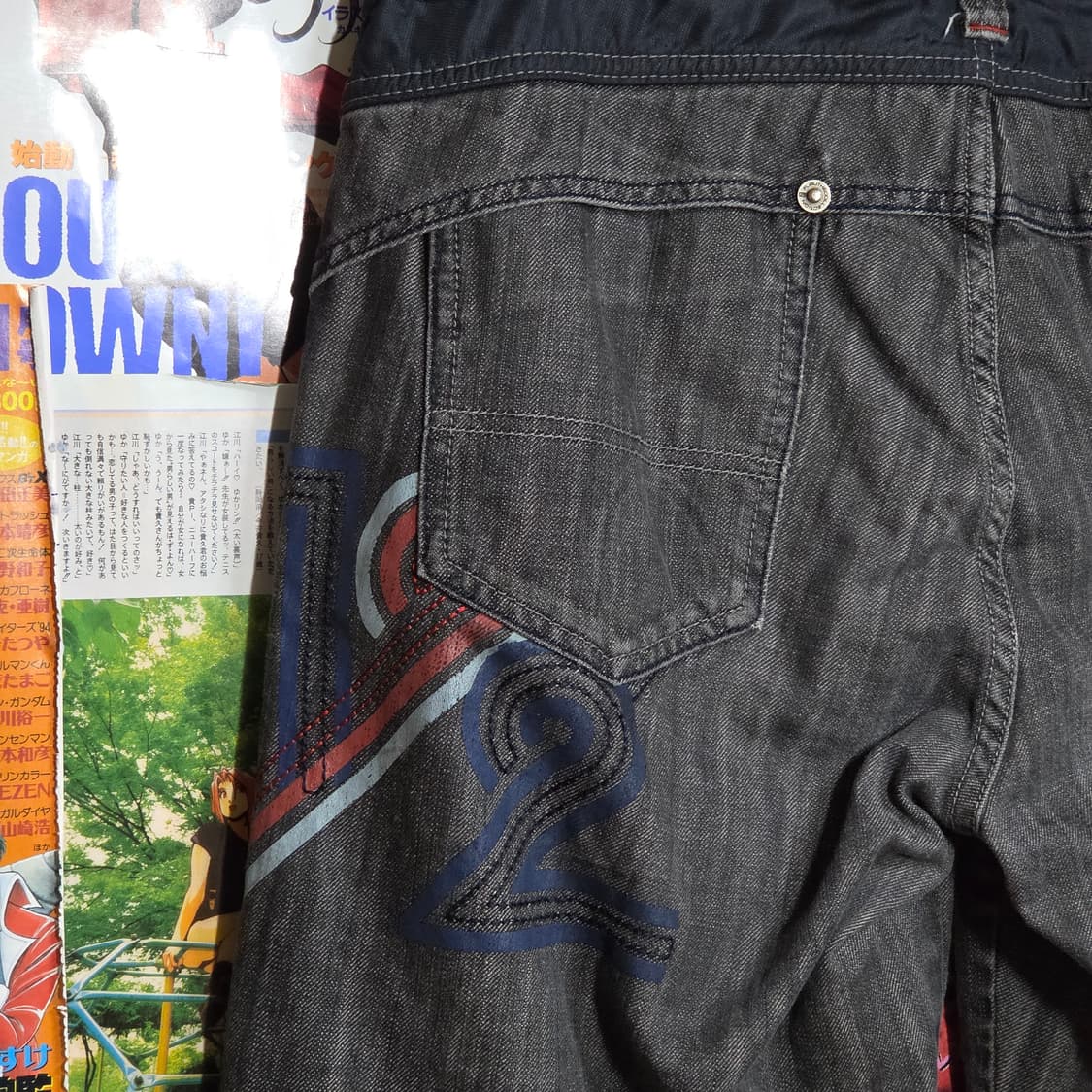 후부 올드스쿨 풀 밴드 그레이 와이드 오버핏 팬츠 상품이미지7