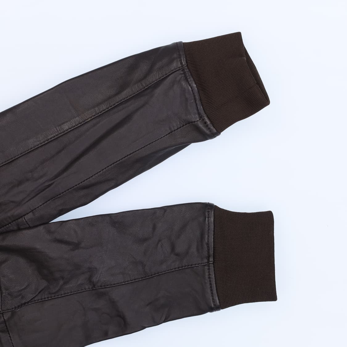 US L 자라 맨 싱글 양가죽 블루종 자켓 4167 상품이미지5