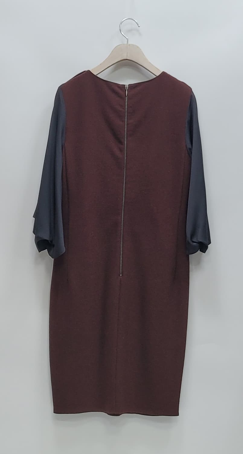 LANVIN 한섬 랑방 실크 배색 울 캐시미어 원피스 / 여 82
 상품이미지2