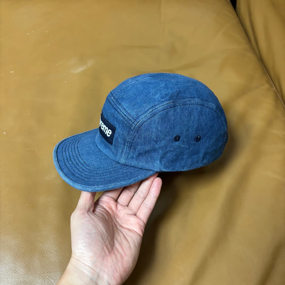 슈프림 캠프캡 모자 박스로고 데님 상품이미지4