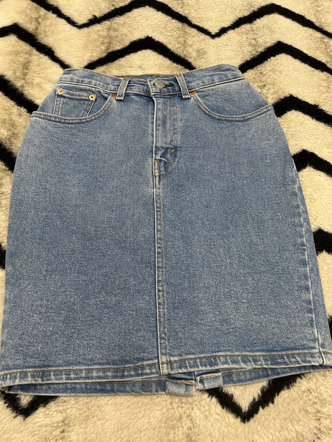 [25]리바이스 프리미엄 H라인 데님 스커트/연청 상품이미지3