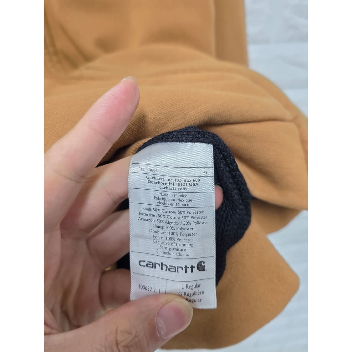 택포) 칼하트 후드집업 XL 상품이미지3