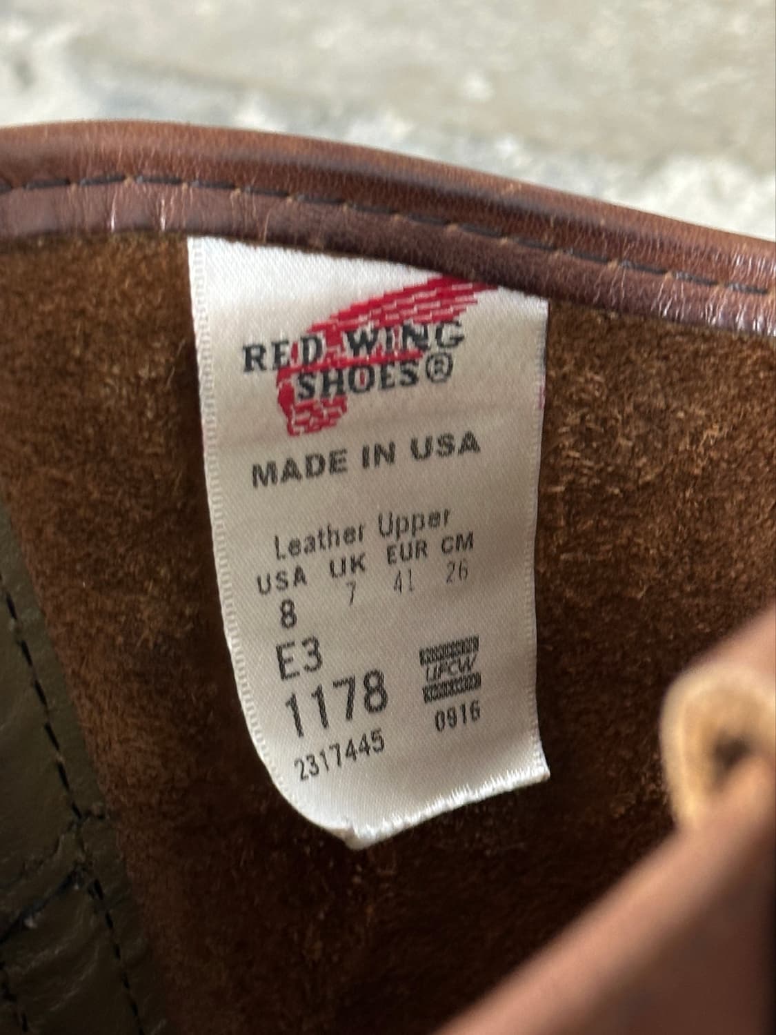 OG USA Made 레드윙 1178 페코스 웨스턴 부츠 상품이미지8