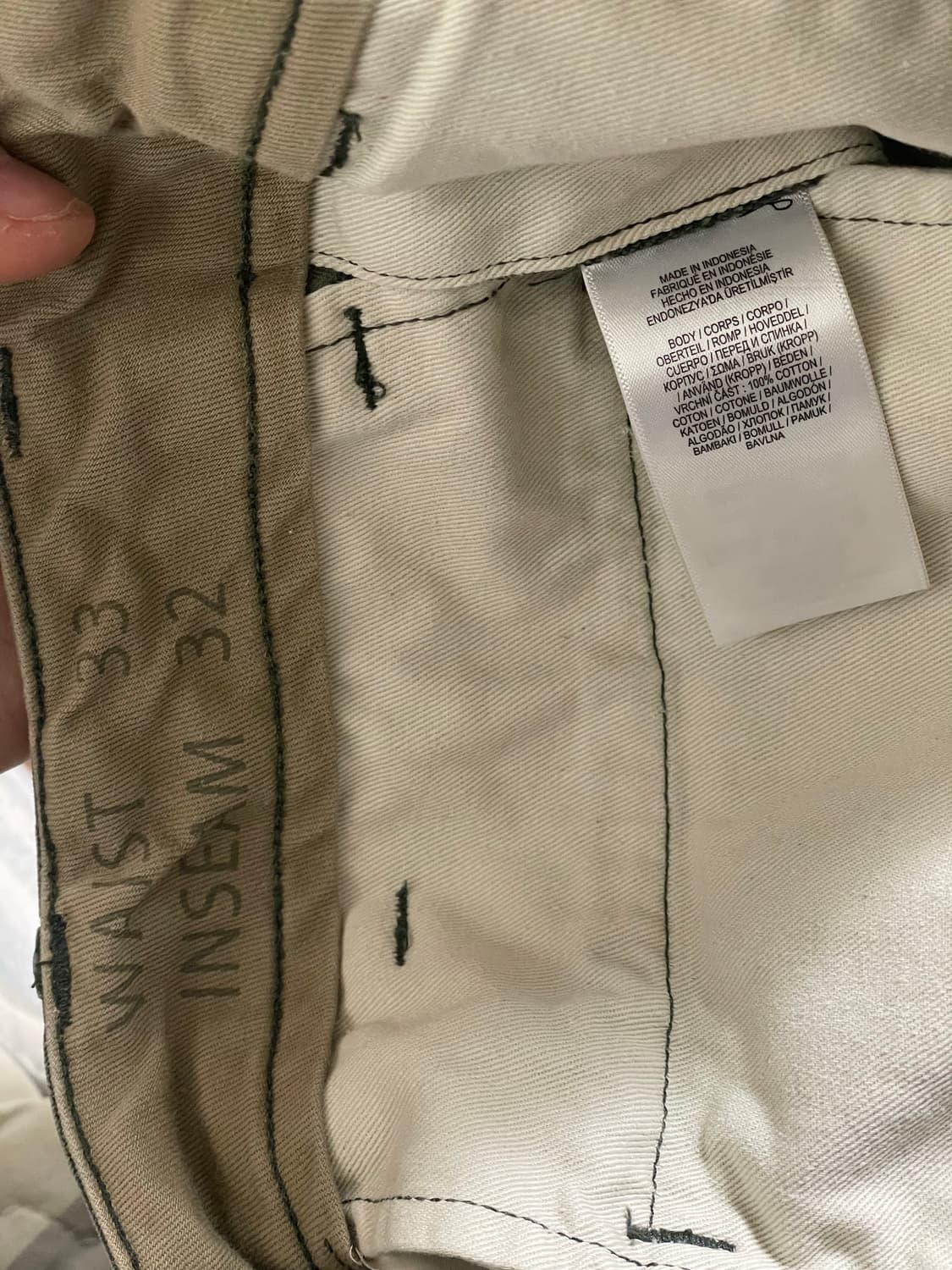 [33x32] RRL 헤링본 트윌 필드 팬츠 대전판 워시드 올리브 HBT 상품이미지5