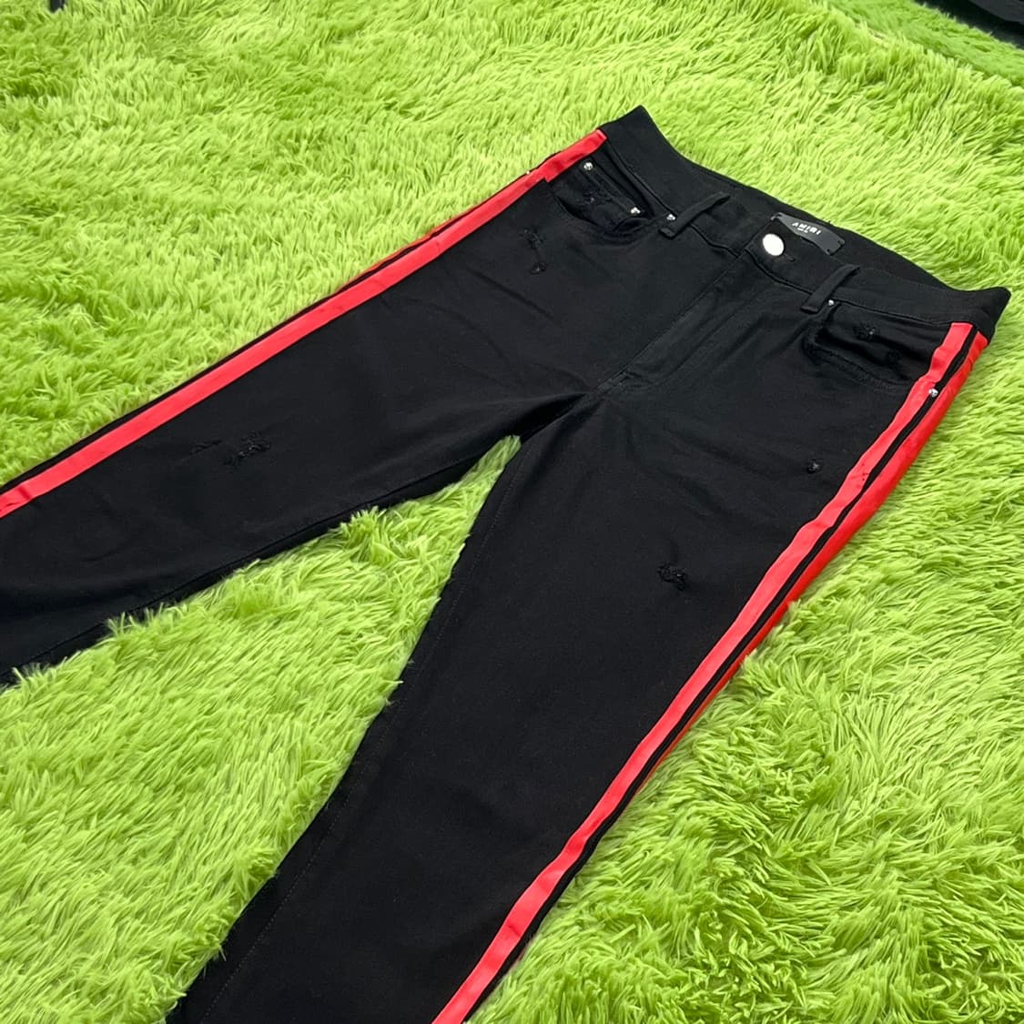 [30] AMIRI 아미리 사이드 스트라이프 진 레드 상품이미지1