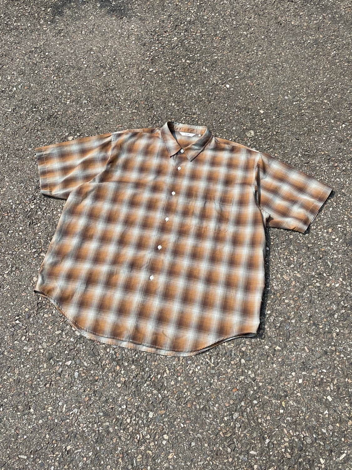 빔즈 BEAMS Ombre Check Easy Shirt 상품이미지1