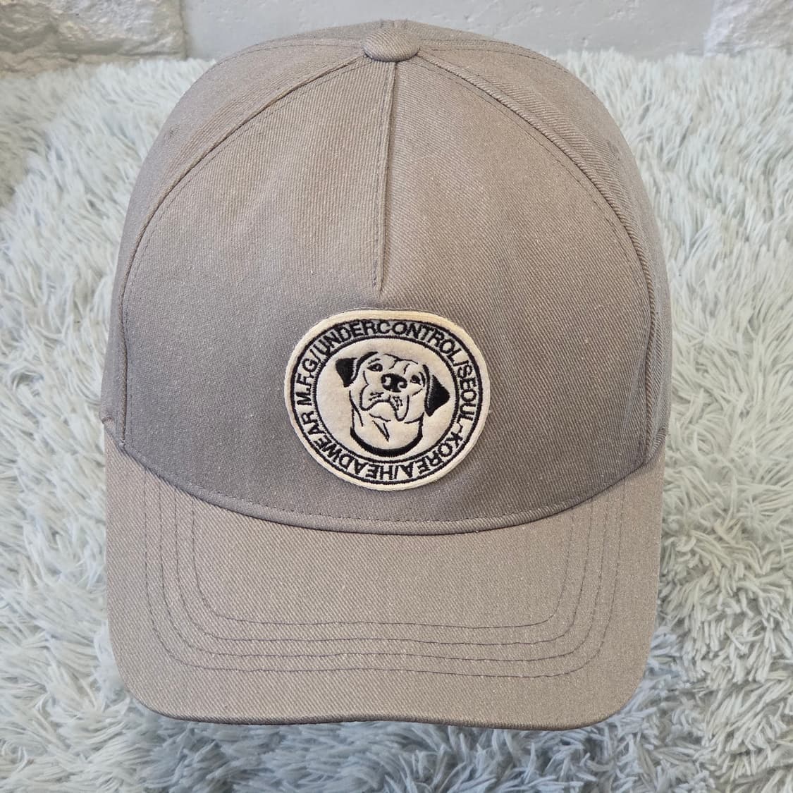 L6-8:언더컨트롤 도그 로고 캡 그레이(57-59) 상품이미지1