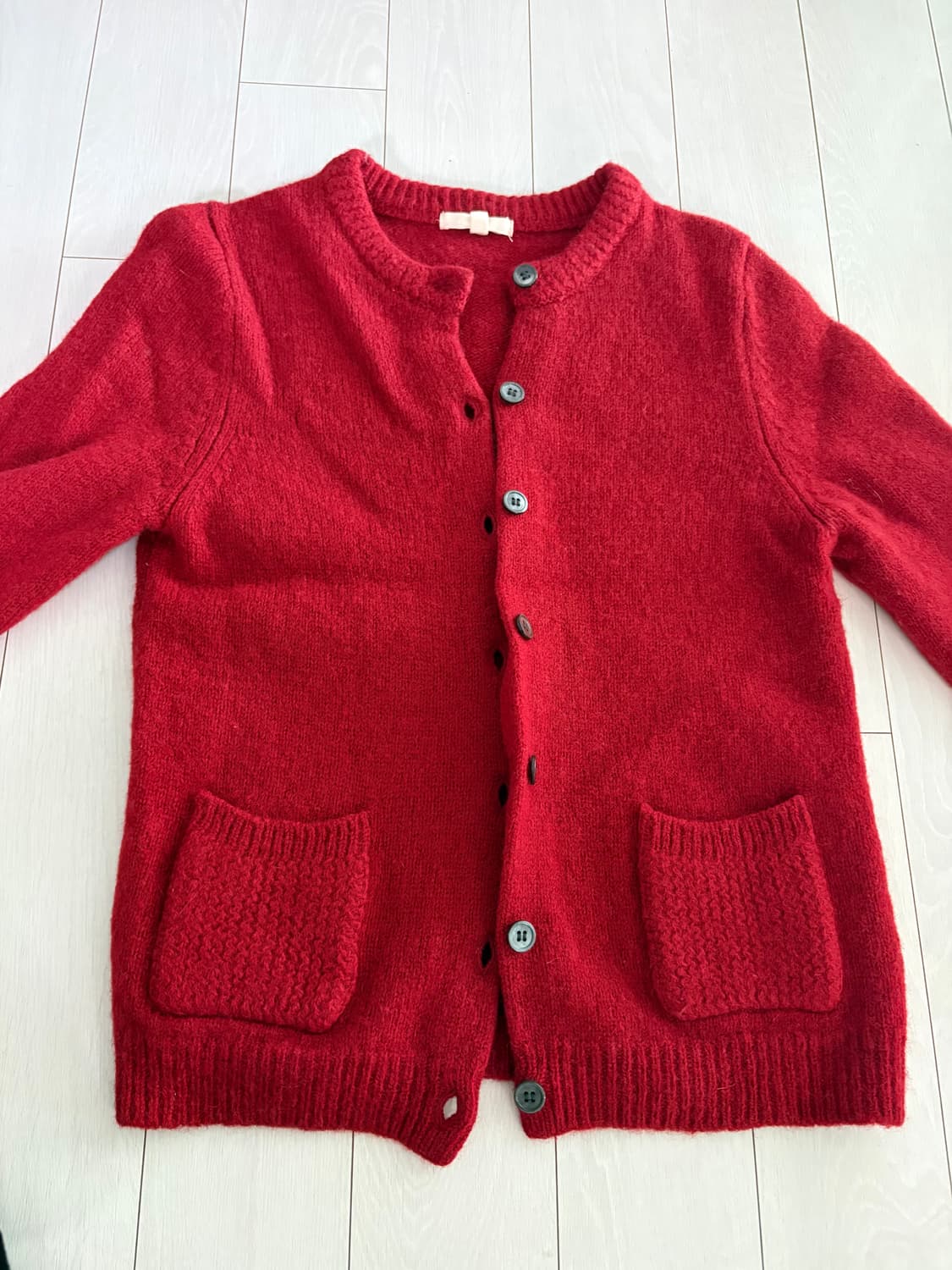 오츠빈티지 레드 가디건 상품이미지1