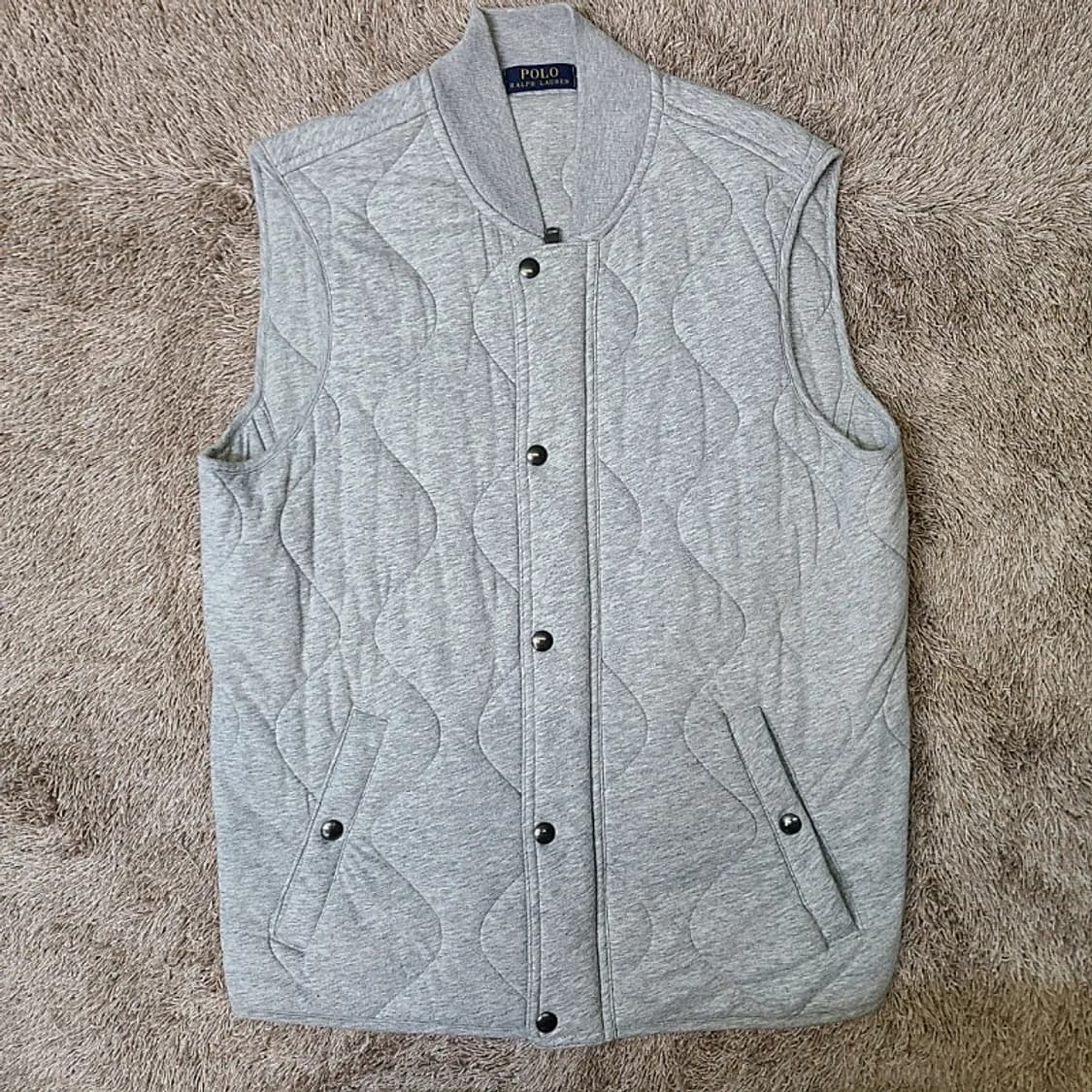 폴로 회색 패딩 조끼 상품이미지1