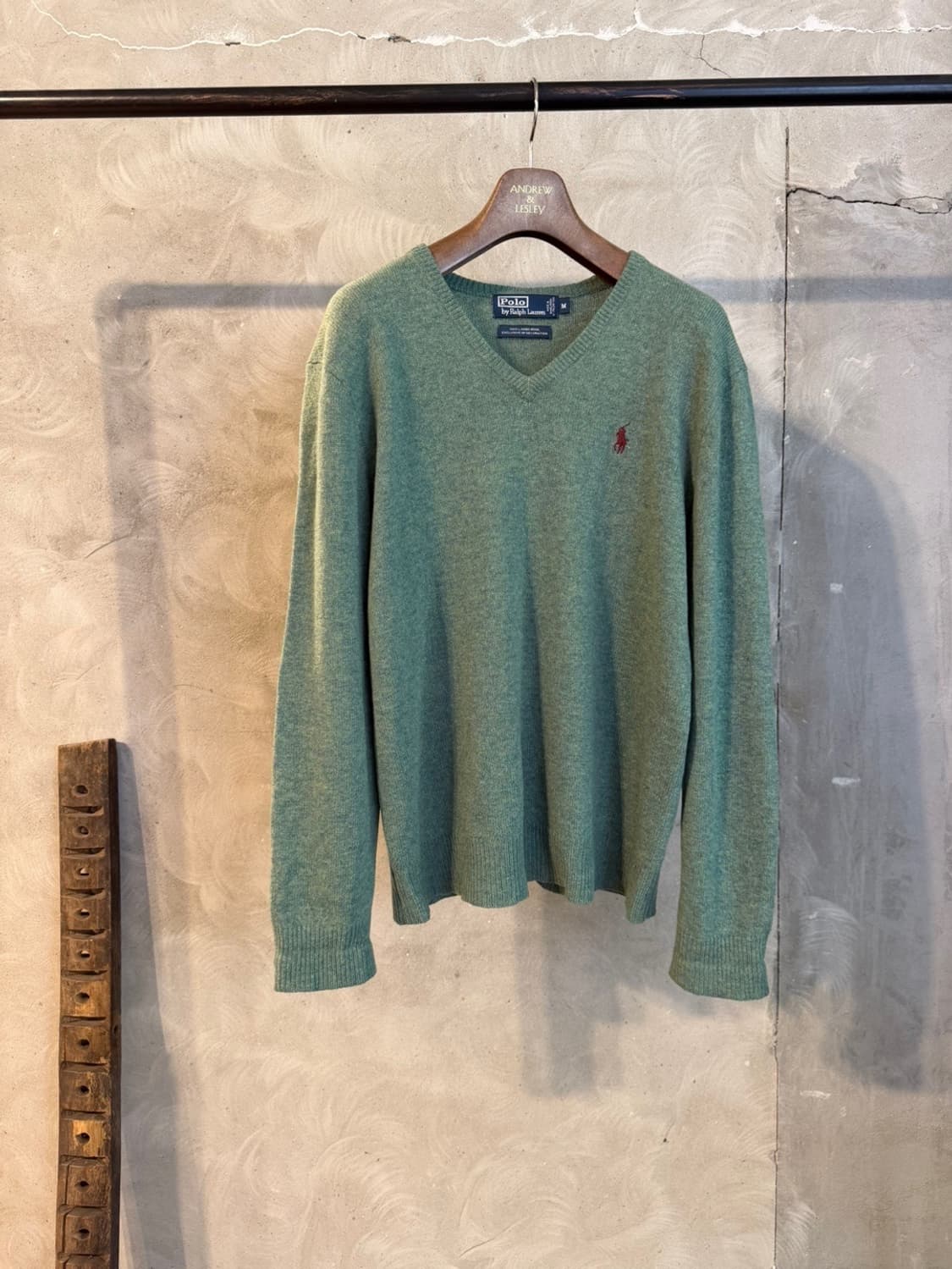 폴로 랄프로렌 브이넥 램스울 니트 100 상품이미지1