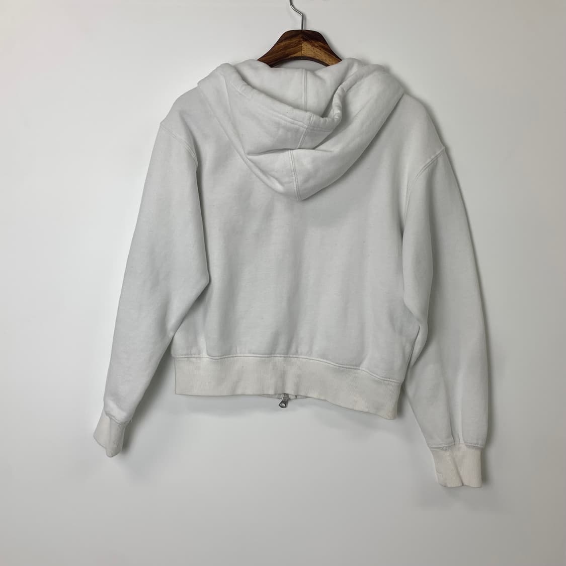 후아유 투웨이 y2k 와투케 화이트 후드집업  상품이미지3