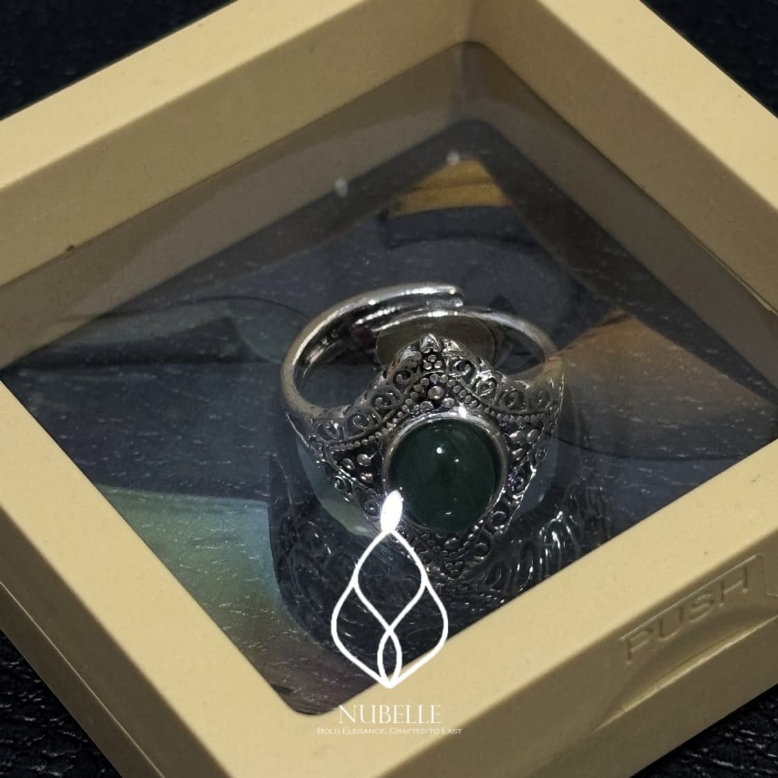🌗 Antique green onyx ring / 앤틱 오닉스 반지 상품이미지5