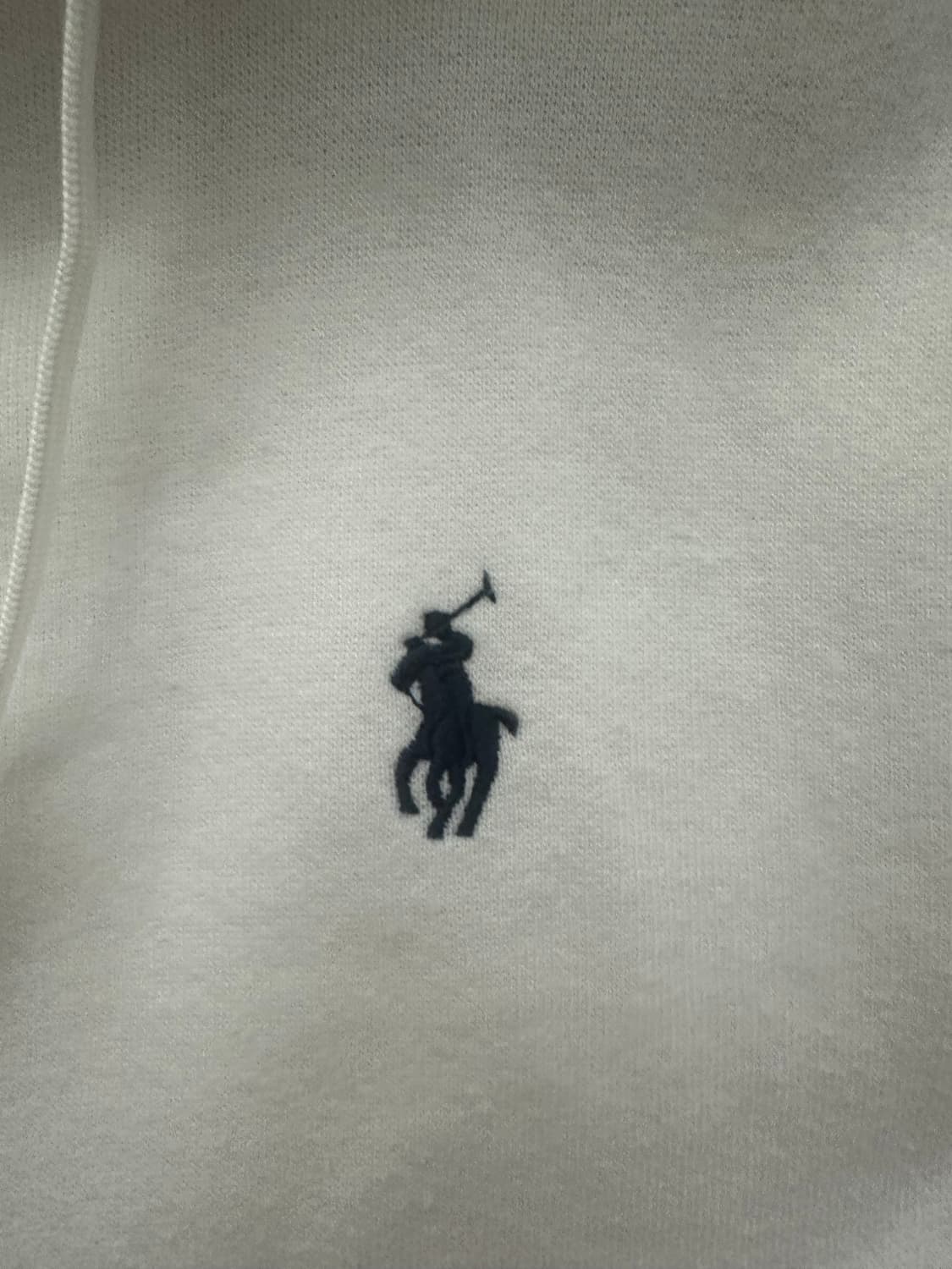 폴로 화이트 후드집업 QR택 o 상품이미지5