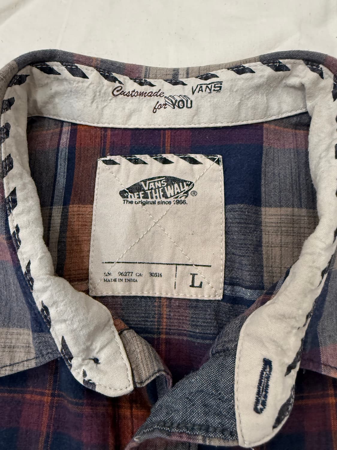 VANS 웨스턴 체크 반팔 셔츠 상품이미지5