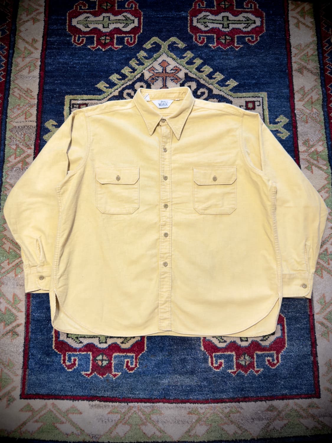 70s USA Woolrich Chamois Yellow shirt 상품이미지1