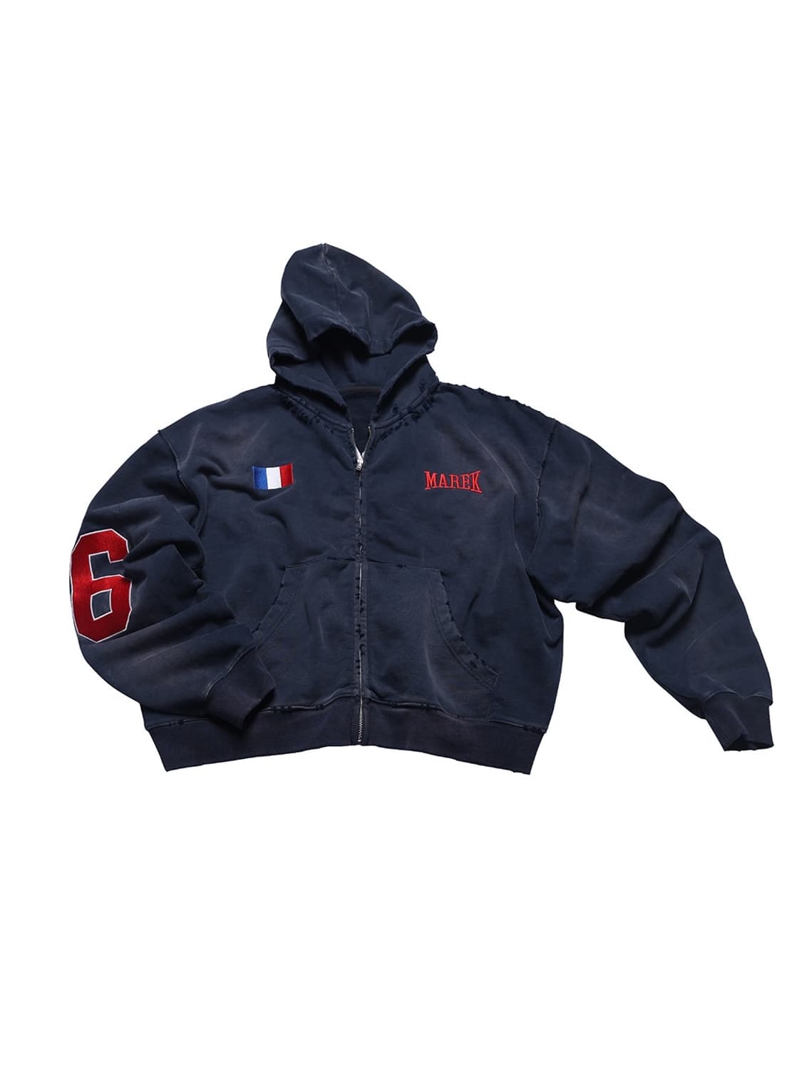 Sunwashed Embroidered Cropped Hoodie  상품이미지1