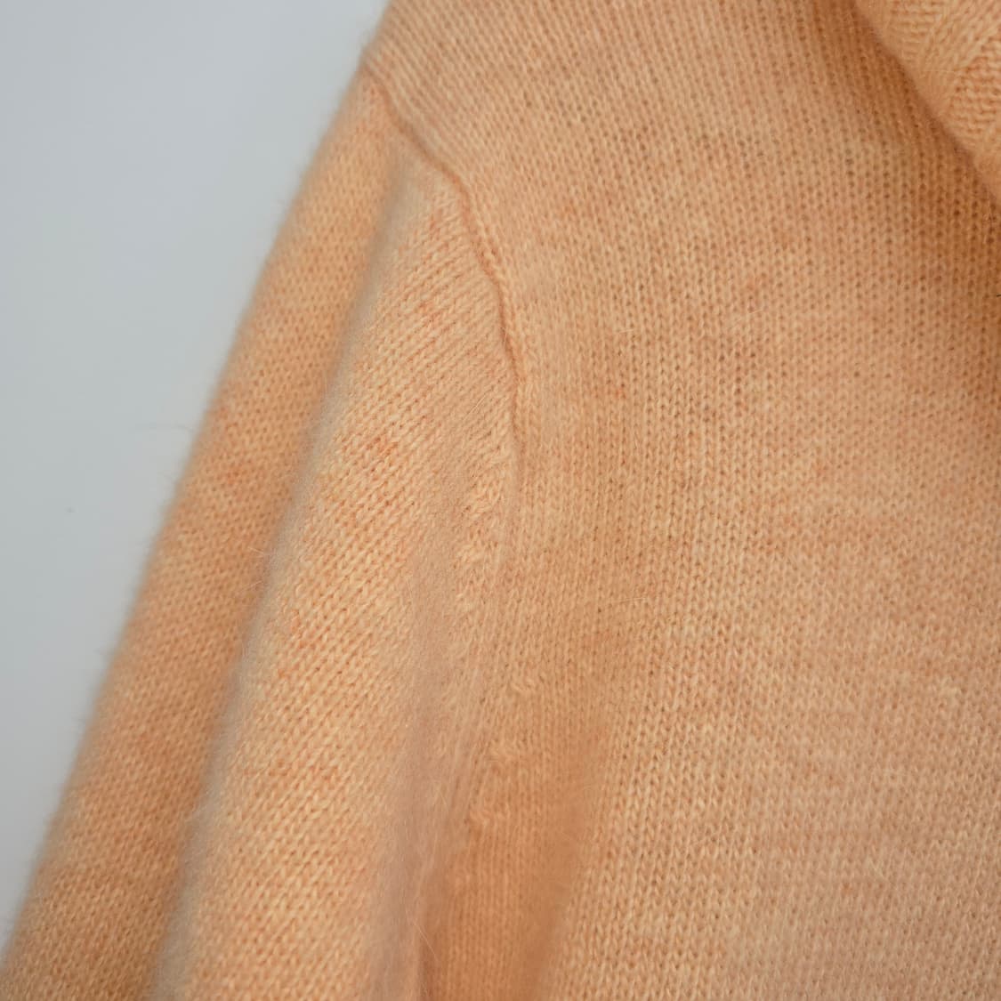 오렌지색 터틀넥 니트 스웨터 일본 빈티지 상품이미지4