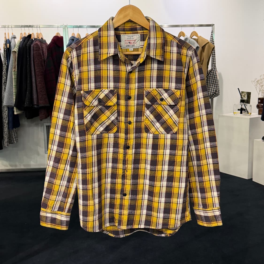 [M] AVIREX 아비렉스 플란넬셔츠 상품이미지1