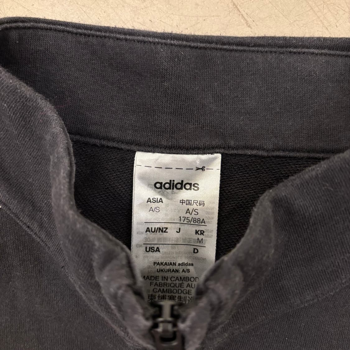 아디다스 스몰로고 삼선 트랙탑 코튼 집업 상품이미지3