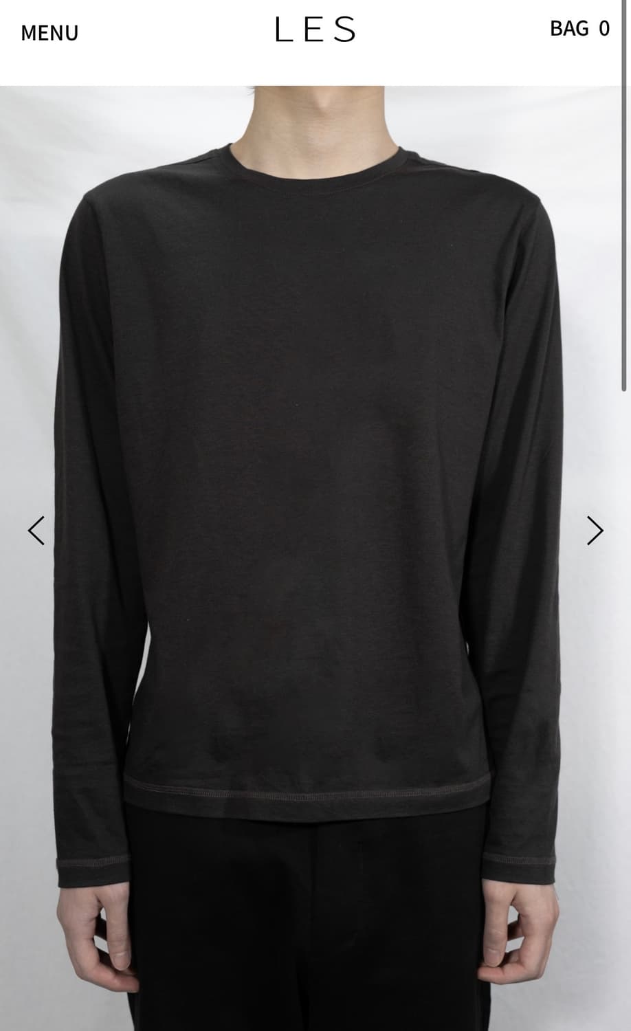 les Pin long sleeve (Charcoal brown) 상품이미지1