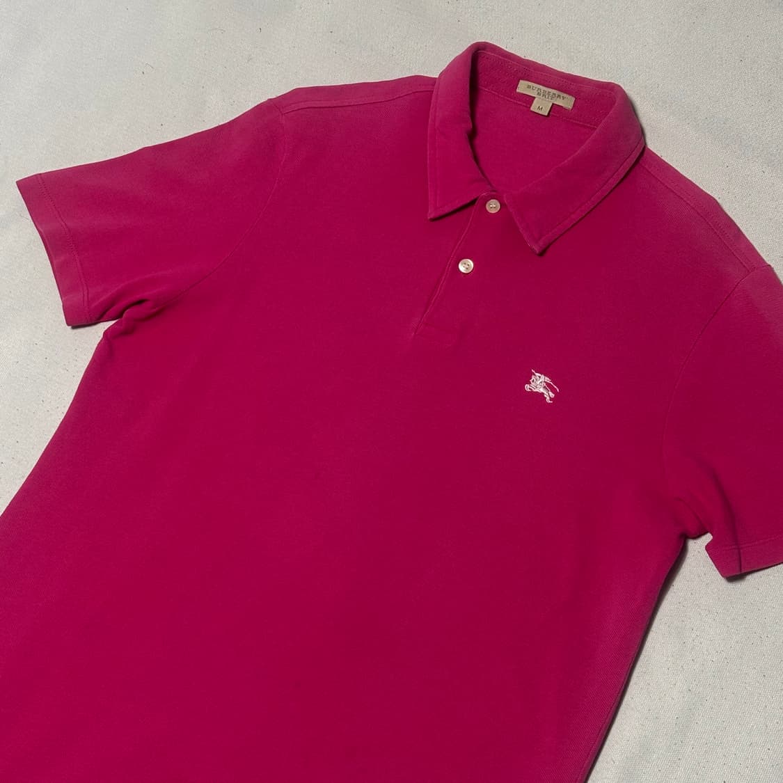 M 버버리 핑크 카라 반팔티 상품이미지1