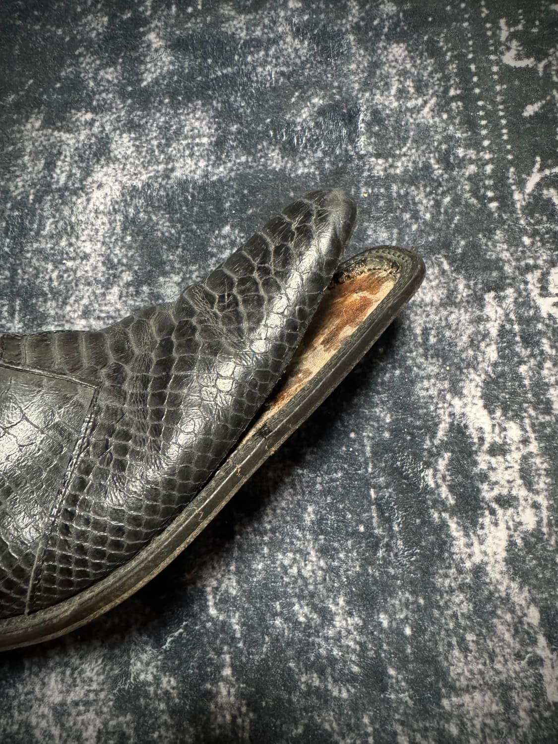 Python Detail Black Boots 상품이미지3