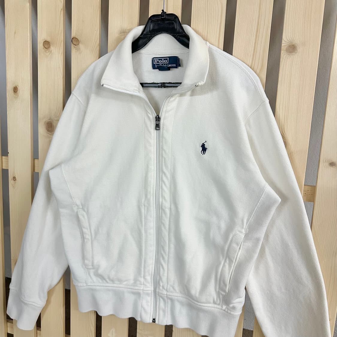 (L) 폴로 랄프로렌 아이보리 코튼 집업 상품이미지2
