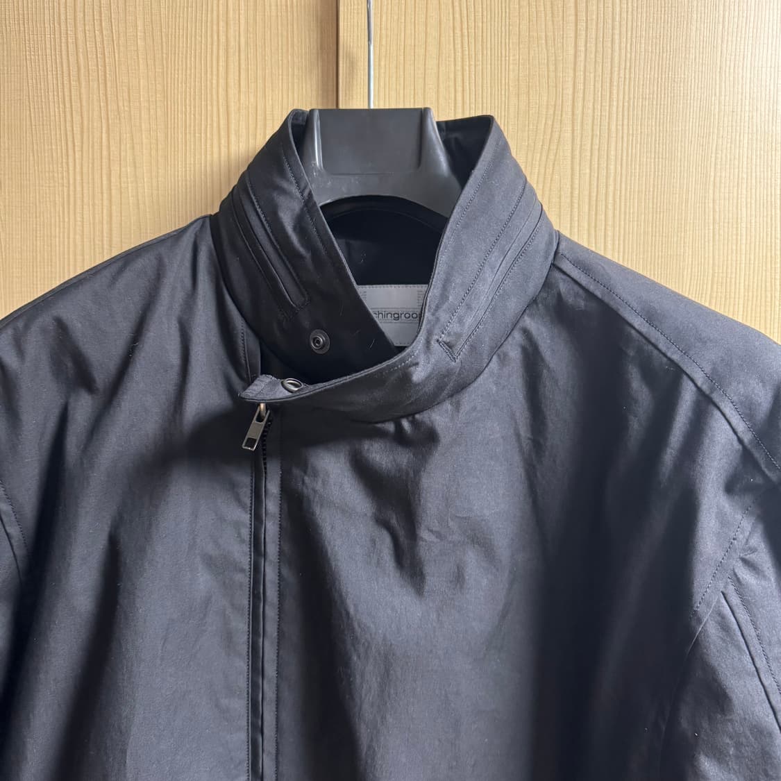 [4] 해칭룸 Diagonal Zip Jacket V2 블랙 다이애그널 상품이미지2