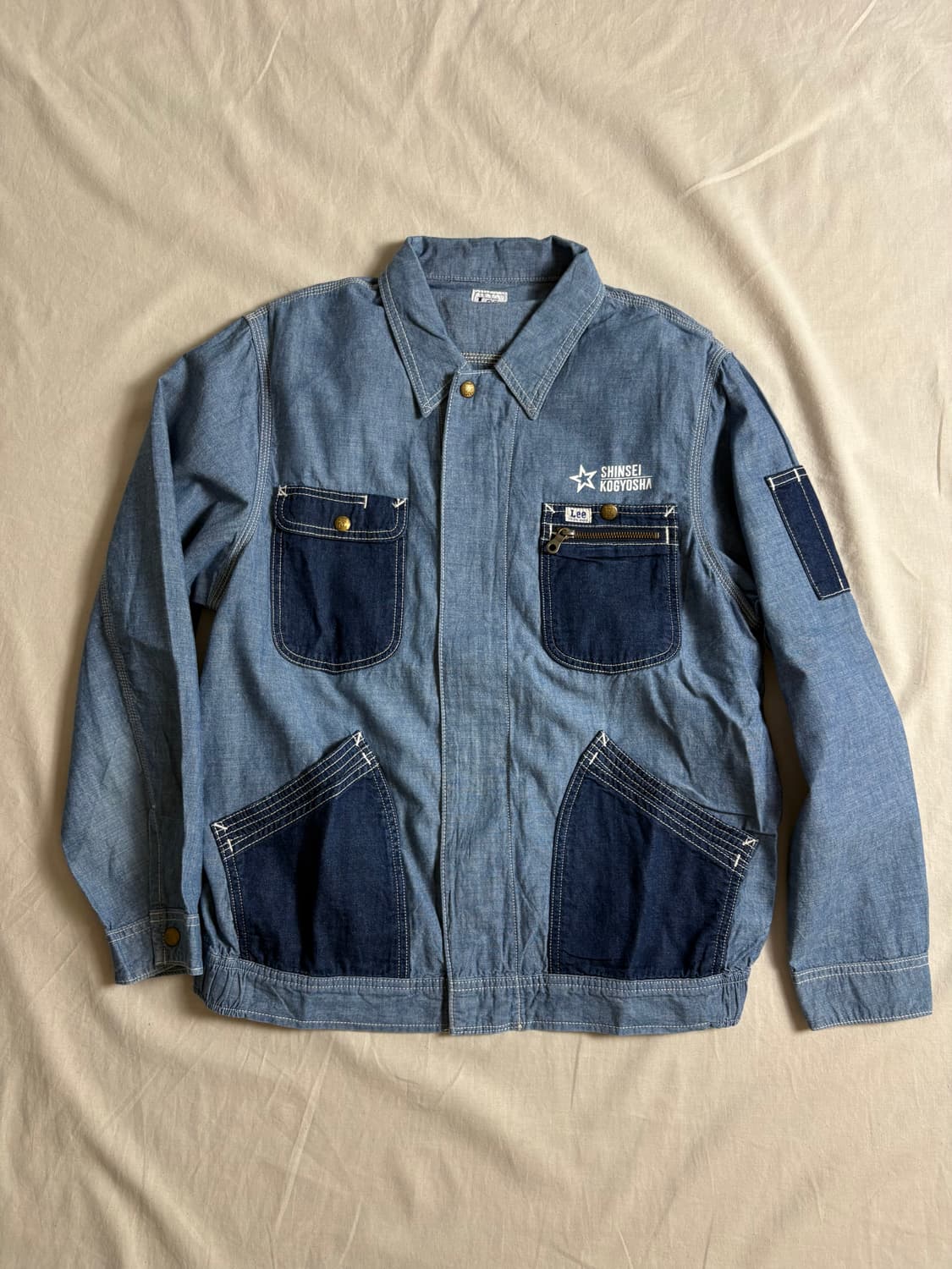 Levi's Lee 리바이스 리 패치워크 데님자켓 L 상품이미지1