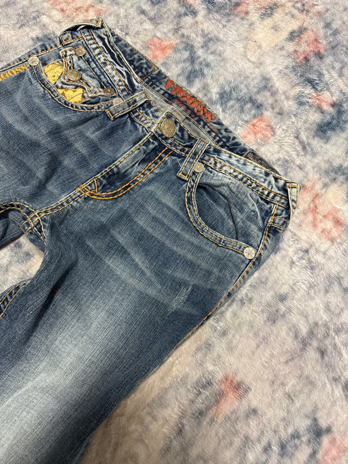 Vigoss python patch denim pants 상품이미지4