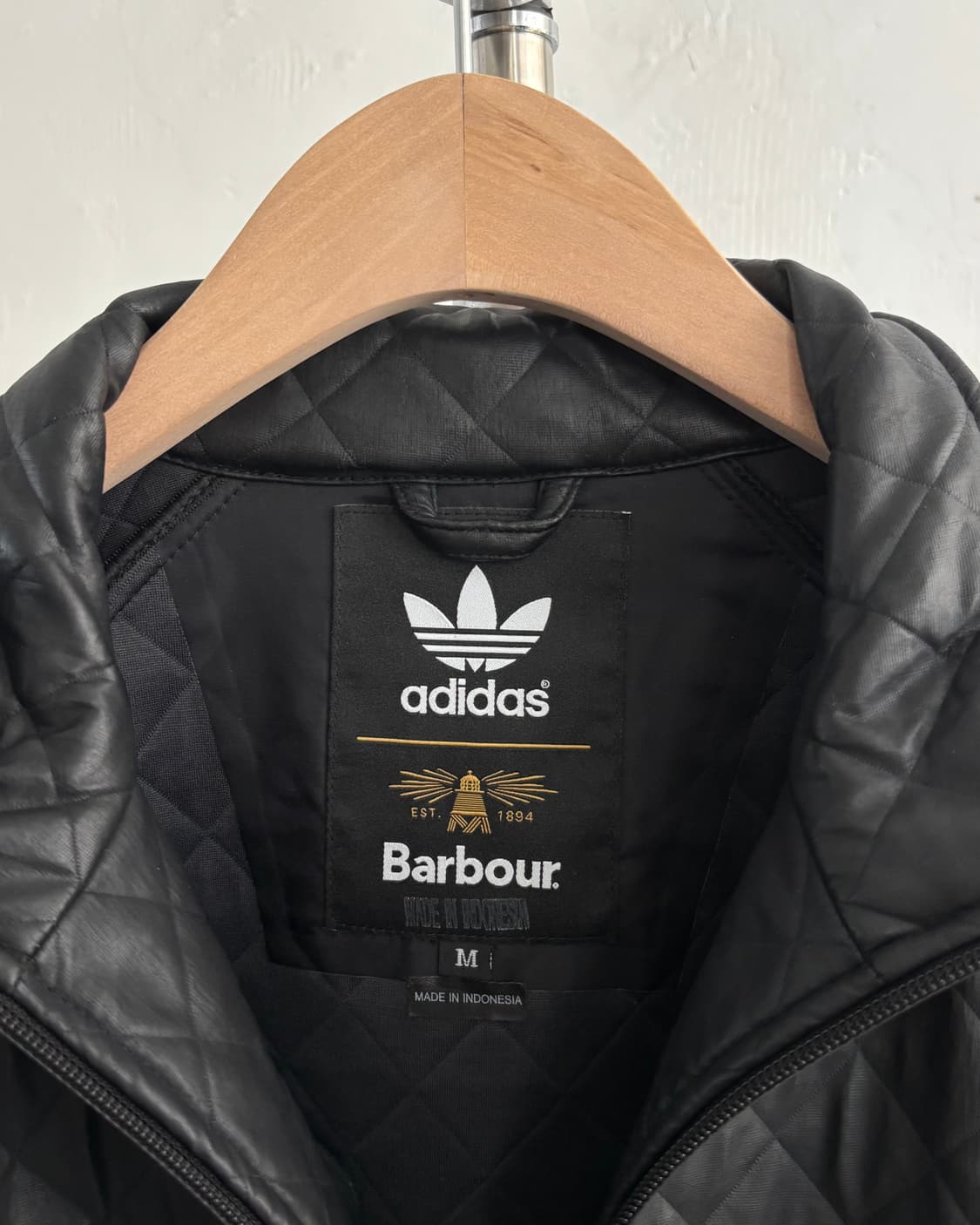 Adidas x Barbour 아디다스 x 바버 블랙 루바브 퀼팅 자켓 상품이미지6