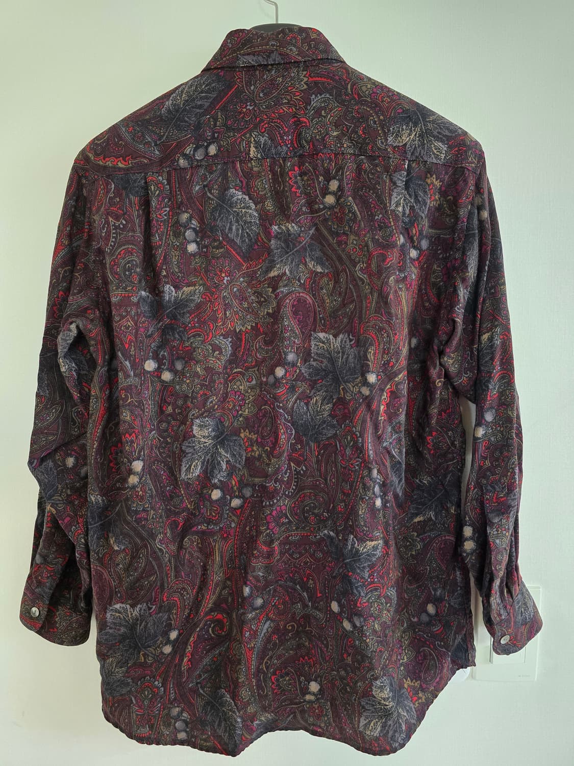빈티지 페이즐리 셔츠 레드 상품이미지2
