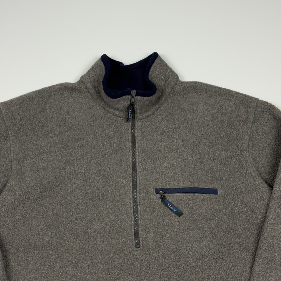 (110) 80s 엘엘빈 플리스 풀오버 차콜 상품이미지3