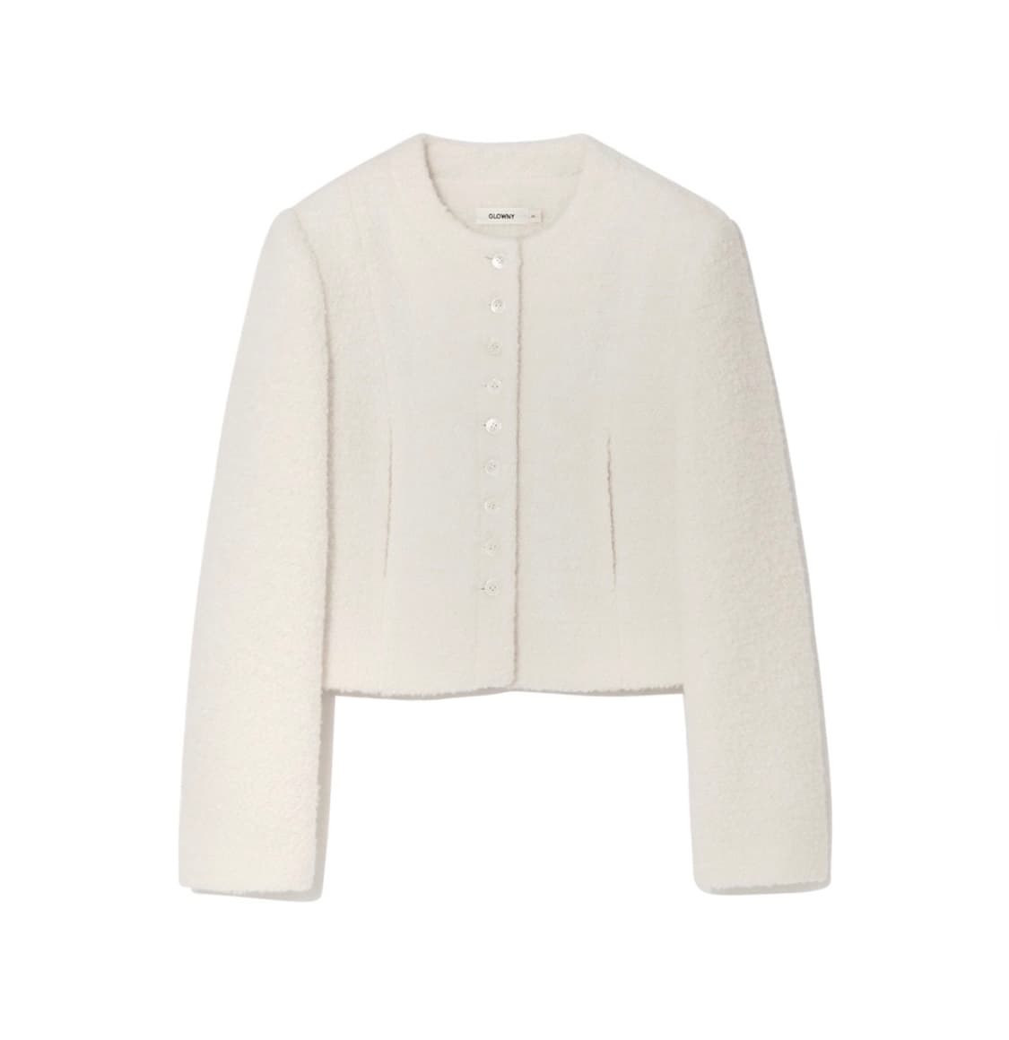 GLOWNY  PEBBLE BOUCLE JACKET(IVORY) 상품이미지1
